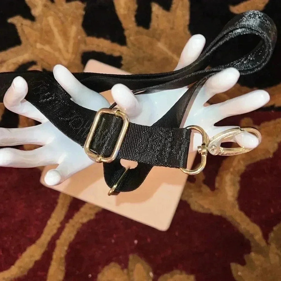 Betsy Johnson Replacement Crossbody Strap Black with Gold hardware Purse Strap - Picture 10 of 11